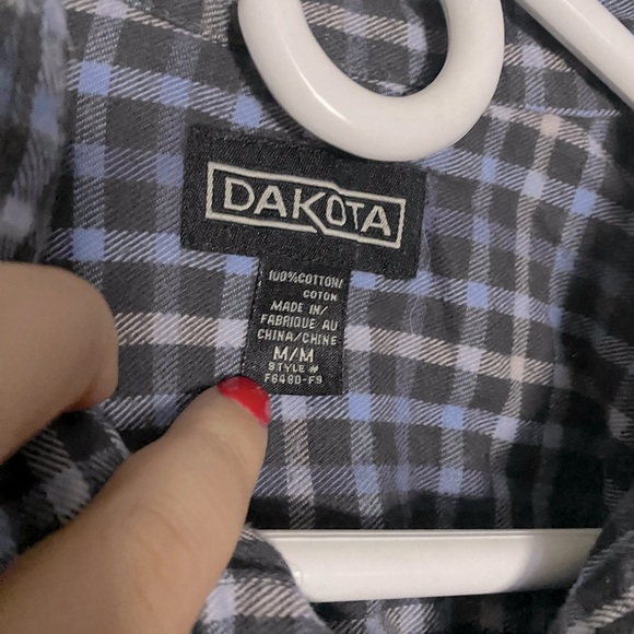 Dakota flannel shirt with snaps - Picture 2 of 4